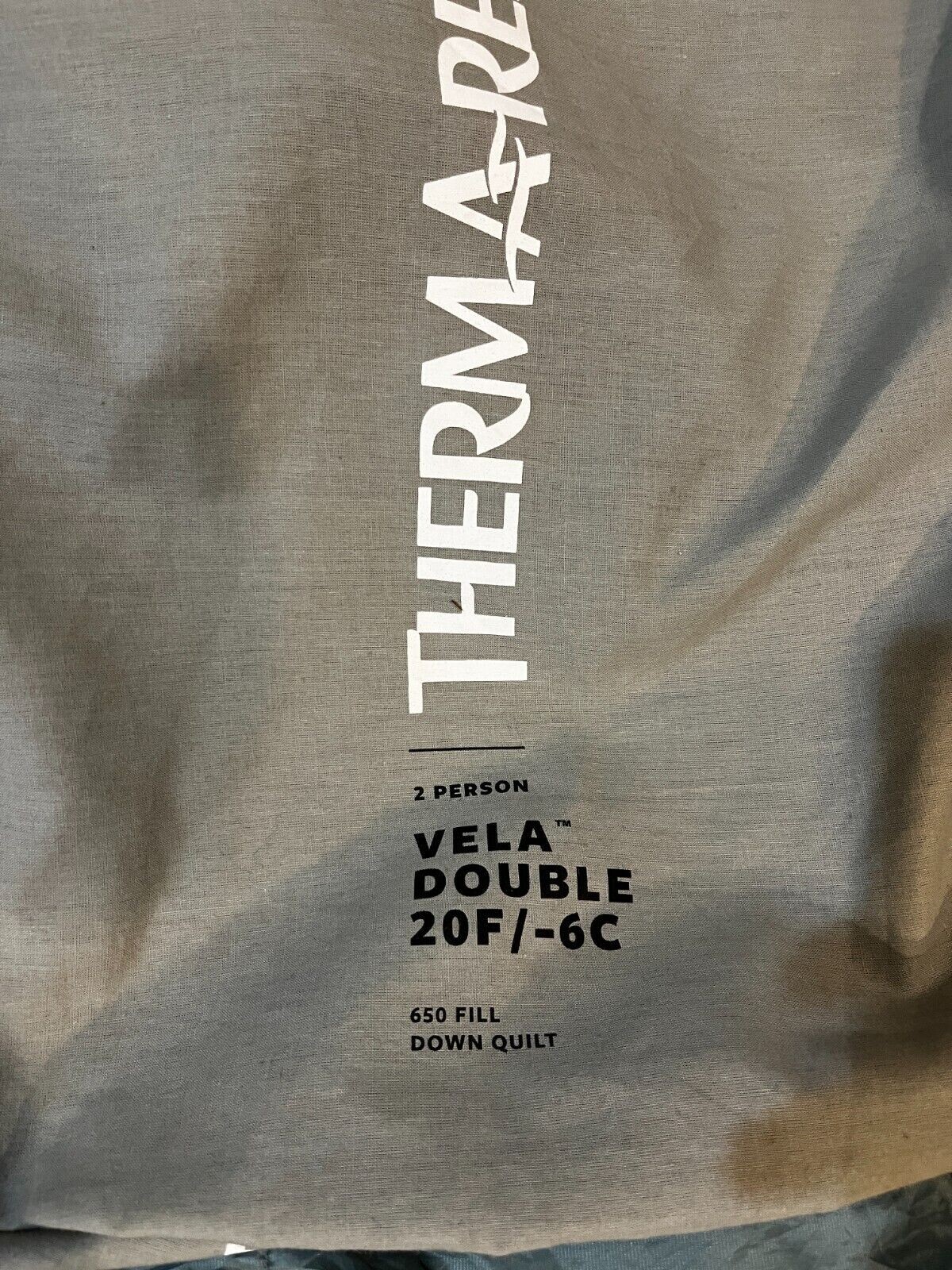 Thermarest Vela Double 20deg 650fill Hydrophobic Down Sleeping Quilt eBay