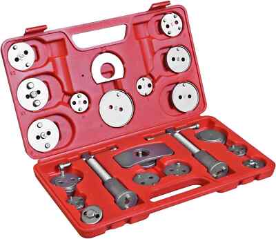 BIG RED Torin 22 PCS Brake Caliper Press Tool Kit, Disc Brake Piston Caliper Set
