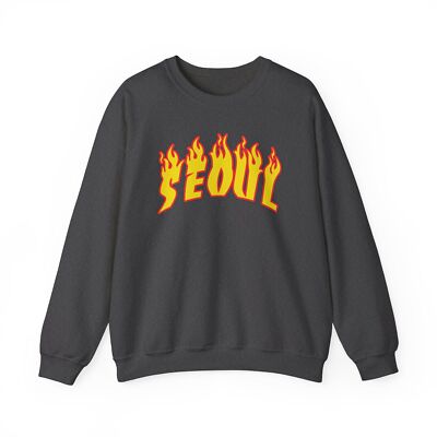 Seoul South Korea Sweatshirt Gifts Crew Neck Shirt Long Sleeve Men