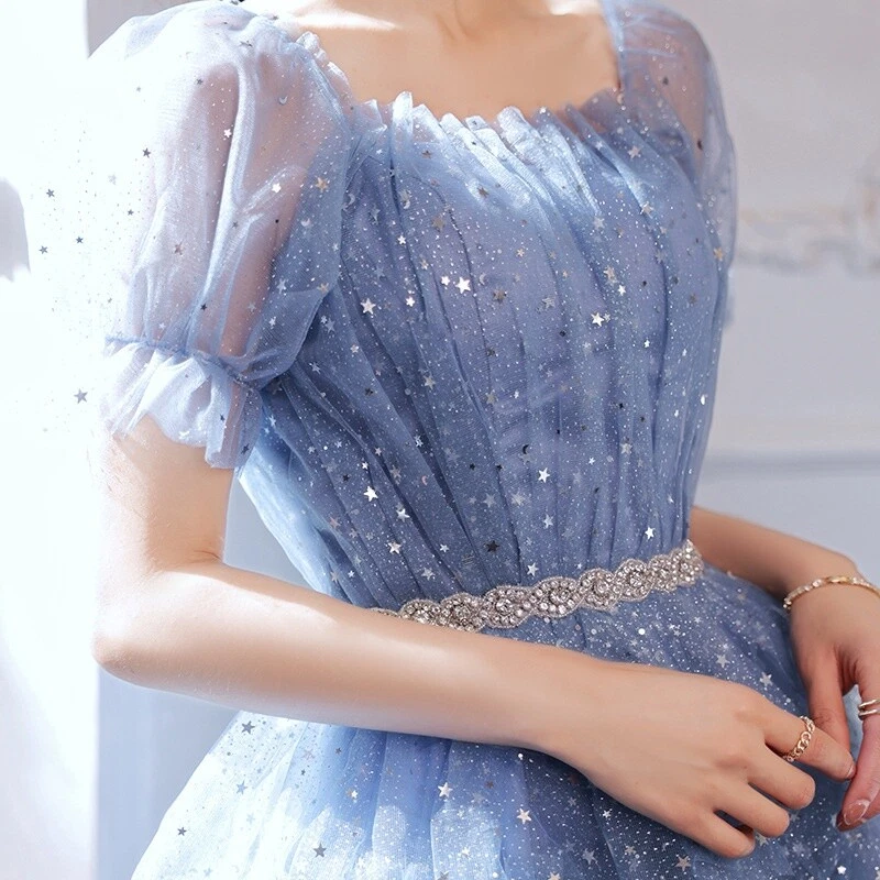 sachin and babi light blue dress Super Cute Handmade Short Tulle One Shoulder Sweetheart Prom Dress With  Lace, Short Prom Dresses 202 on Luulla main image 0