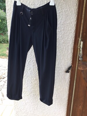 Pantalon Haute Taille Claire Campbell Taille 36F Bleu - Neuf Sans étiquette