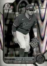 Sonny DiChiara 2022 Bowman Chrome Black & White RayWave Refractor #BDC-16 Rookie