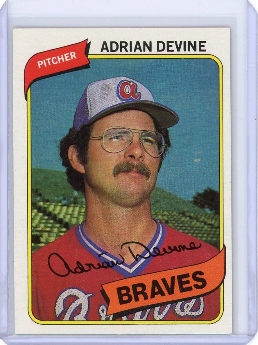1980 TOPPS ADRIAN DEVINE #528 NM-MT SET BREAK ATLANTA BRAVES