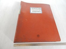 SUN COLLECTION VARIANTS 1960 61 62 TO THE ORIGINAL SPARE PARTS CATALOG LANCIA ESADELT