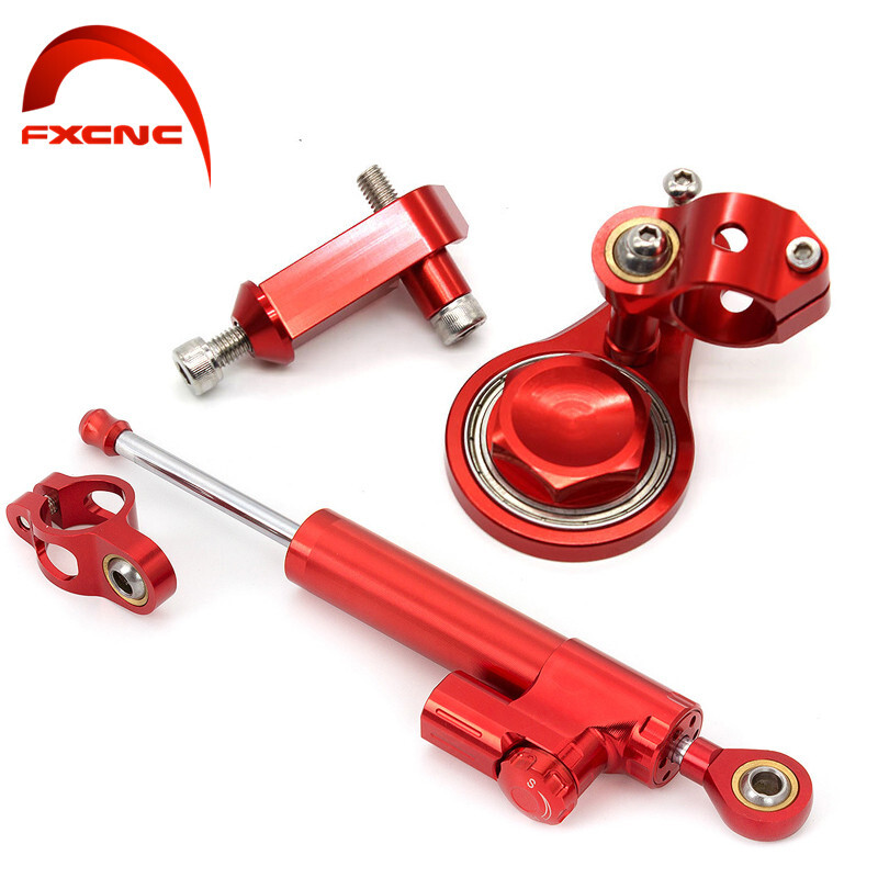 CNC Steering Damper Bracket Mounting Kits For Kawasaki ZX636 ZX6R 2005