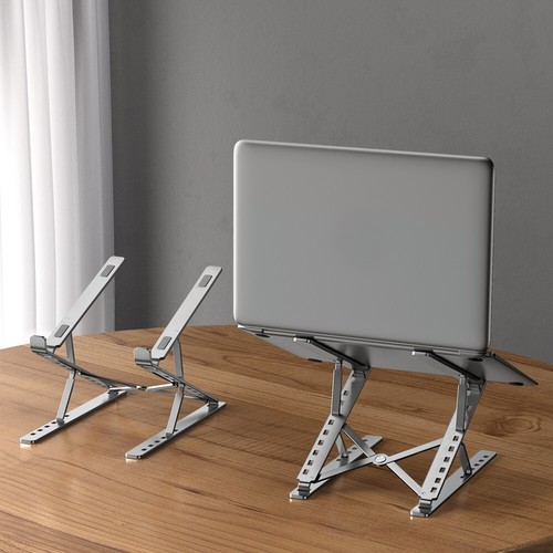 Portable Adjustable Metal Foldable Laptop Stand Holder Mount Notebook Support - Picture 7 of 14