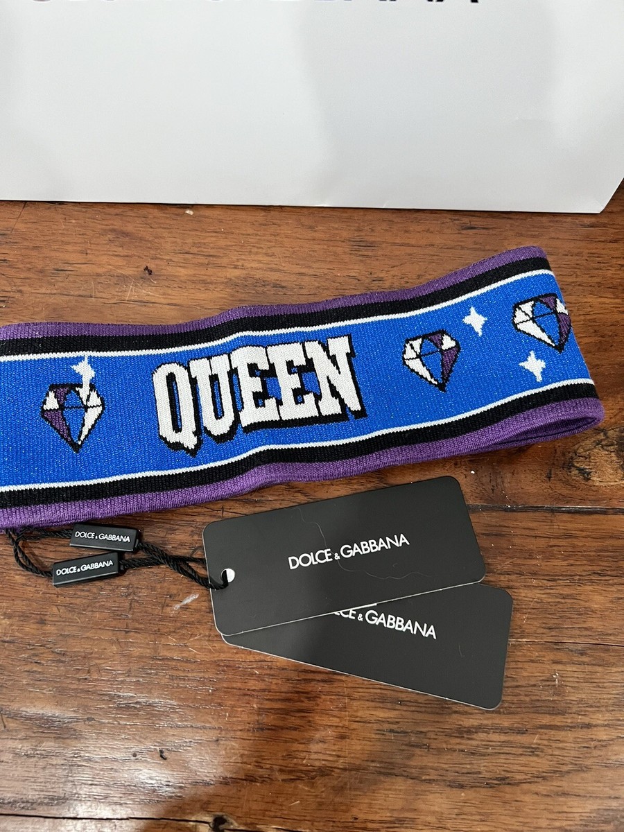 Authentic Dolce & Gabbana DG QUEEN Headband OS Limited Edition