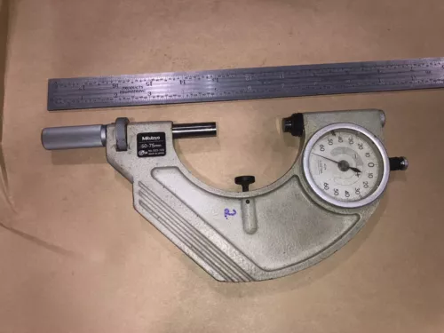 MITUTOYO DIAL SNAP GAGE  50-75MM 0.001MM NO. 523-123