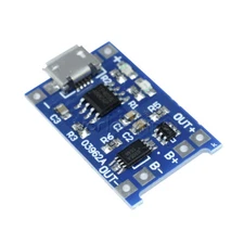 2PCS 5V 1A USB 18650 Li-ion Battery Charging Board Module Protection TP4056