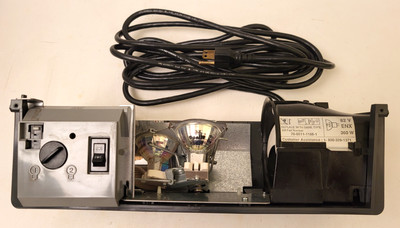 3M 9100 Overhead Projector Cooling Fan / 2 Bulbs / Switches & Power Cord Unit