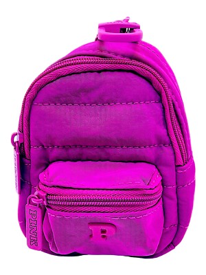 Victoria s Secret Pink Mini Backpack Shaped Change Bag Key Chain New