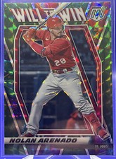 2021 Panini Mosaic Will To Win Nolan Arenado Green # WTW4 Cardinals