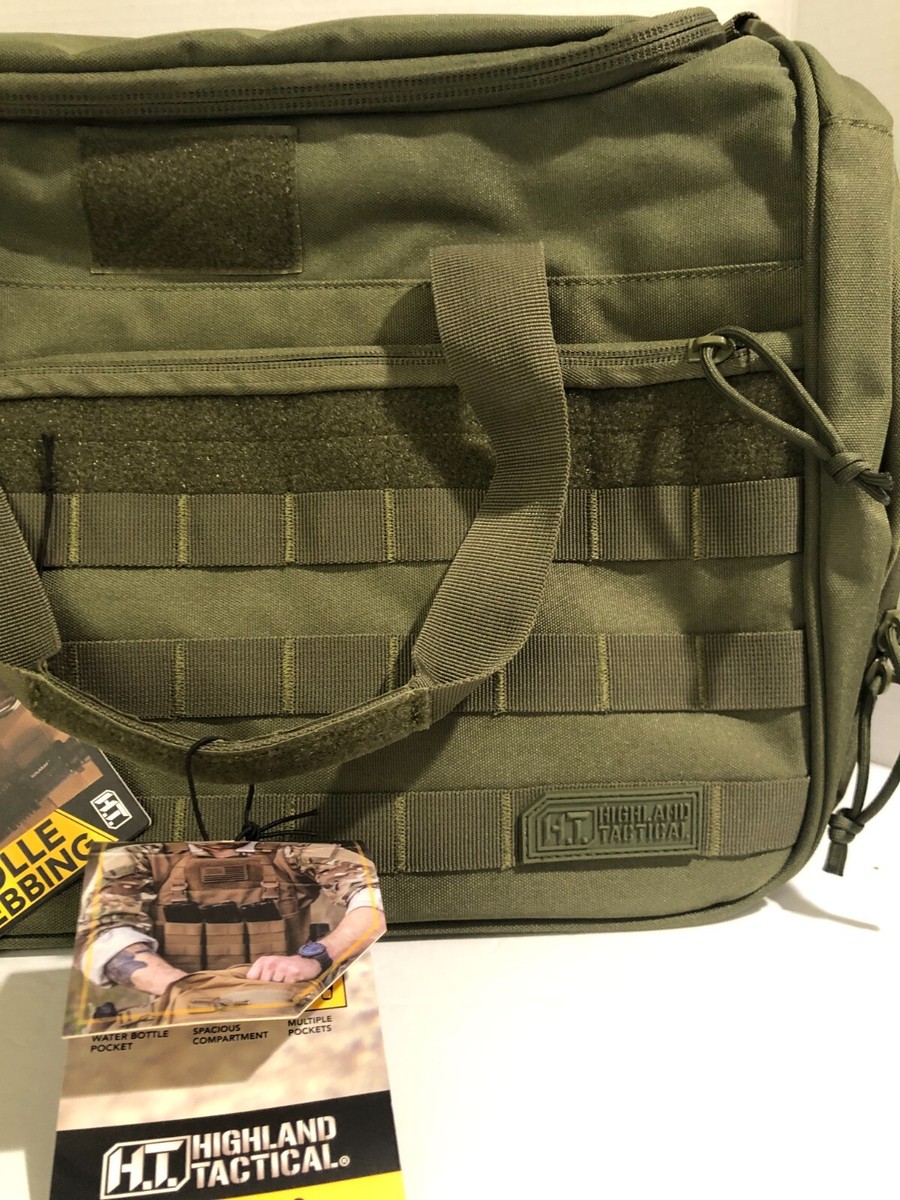 Highland Tactical Squad 1.0 Dark Green Heavy Duty MOLLE Duffel Bag