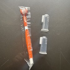 Pet Toothbrush Kit Finger Brush Clean Teeth Dental Care Cat Dog Cepill  Dental
