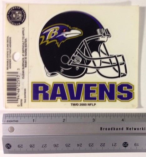 Baltimore Ravens NFL Football Bend & Peel Stickers and Reusable Decal - 2 Sheets - Picture 2 of 6