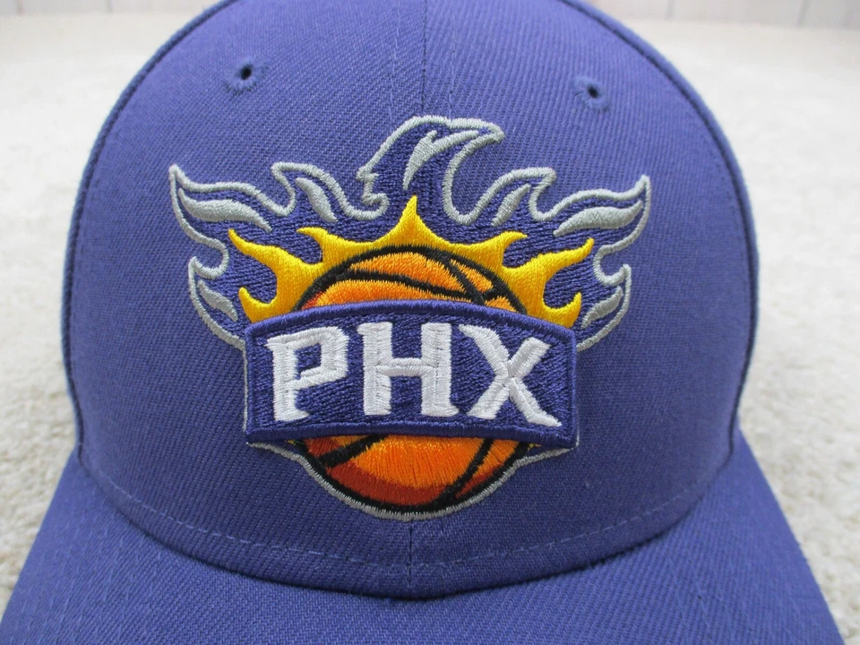 Gorra Phoenix Suns con correa trasera púrpura naranja baloncesto New Era NBA para hombre Foto 3 de 4