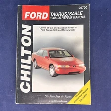 Chilton Ford Taurus Sable Mercury SHO 1986-1995 Repair SHOP Manual #26700