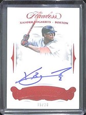 2018 Panini Flawless Baseball Red Autograph #FX-XB Xander Bogaerts No 15 of 20