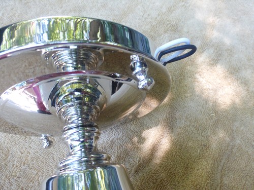 Antiguo accesorio de montaje semi empotrado de vidrio opelino satinado decorativo vintage 53024 A - Imagen 12 de 14