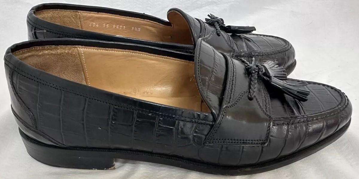JOHNSTON MURPHY MENS SHOES 9.5 M CELLINI ITALIAN MADE BLACK  display picture 3