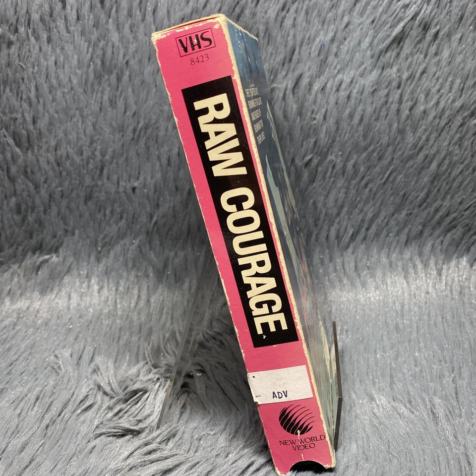 Raw Courage VHS Tape 1983 New World Video Adams Apple Action Movie Rare Film - Image 3 of 4