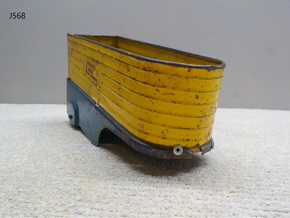 Remolque tractor de metal vintage Marx LUMAR LINES Foto 3 de 4