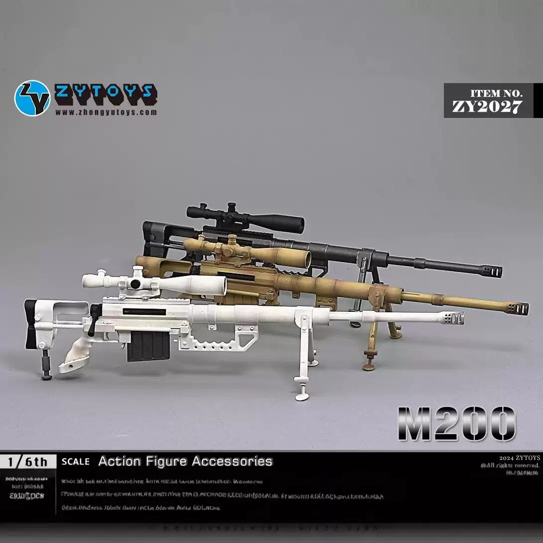 ZYTOYS 1/6 ZY2027 M200 Plastic Sniper Rifle Weapon Model Toys | eBay