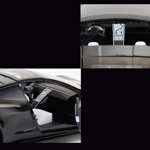 1:24 Tesla Roadster fundición a presión modelo coche juguete luz sonido para niños blanco - Imagen 5 de 7