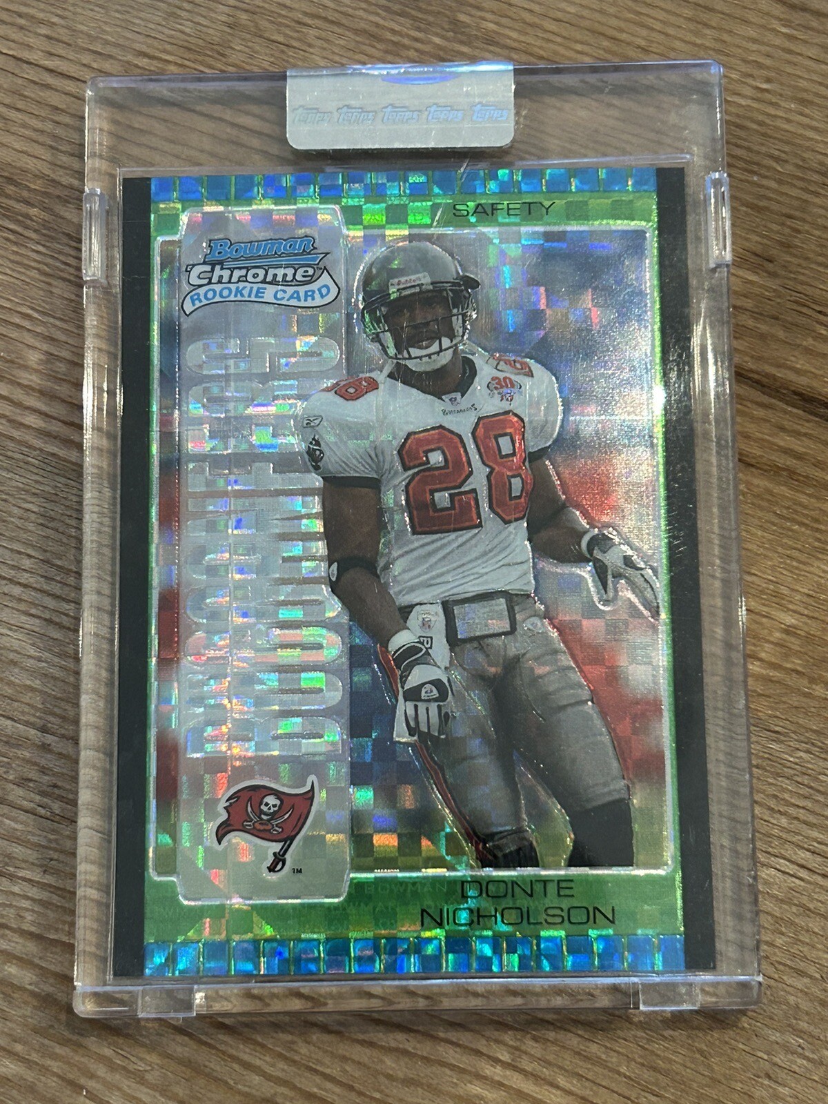 Donte Nicholson Bowman Chrome #214 Green X-Fractor