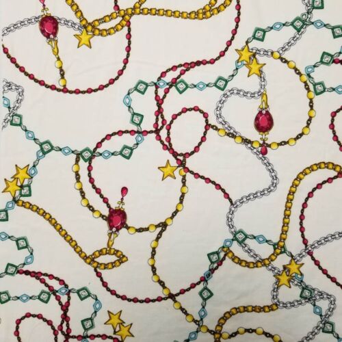 Seamless Pattern Chains and Gems Double Sided Stretch Knit Fa - Style P-1008-668 - 第 1/8 張圖片