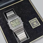 Seiko A714-5050 Vintage Running Man Digital Alarm Chronograph Watch 1983 Box