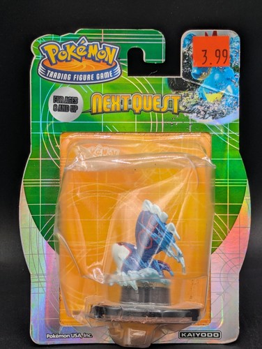 Pokemon TFG Next Quest Kyogre Figure Base Nera NUOVO Sigillato 2007 RARO Trading - Foto 1 di 2