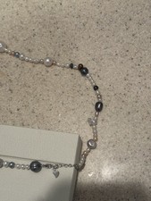 Fancy Baroque Bold Multicolor Freshwater Pearl Necklace W/ Sterling Clasp 18  