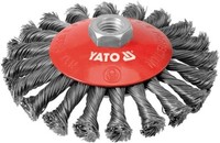 Yato RadbÜRste 125MM MIT M14 Gewinde, Edelstahldraht
