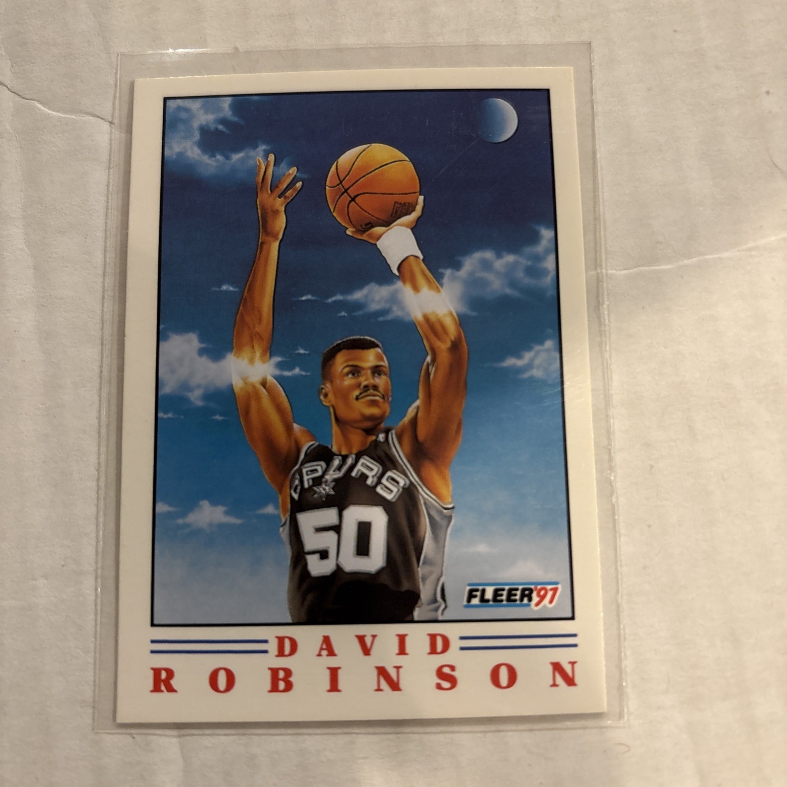 DAVID ROBINSON 1991-92 FLEER PRO VISION #1 SPURS HOFer