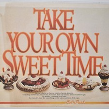 1970s Eat N Park Restaurant Cheesecake Shortcake Sundae Strawberry Pie Dessert