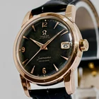 RARE ! *N MINT* Vintage 1958 OMEGA Seamaster Calendar Cal.503 AT Gold 33mm Men's