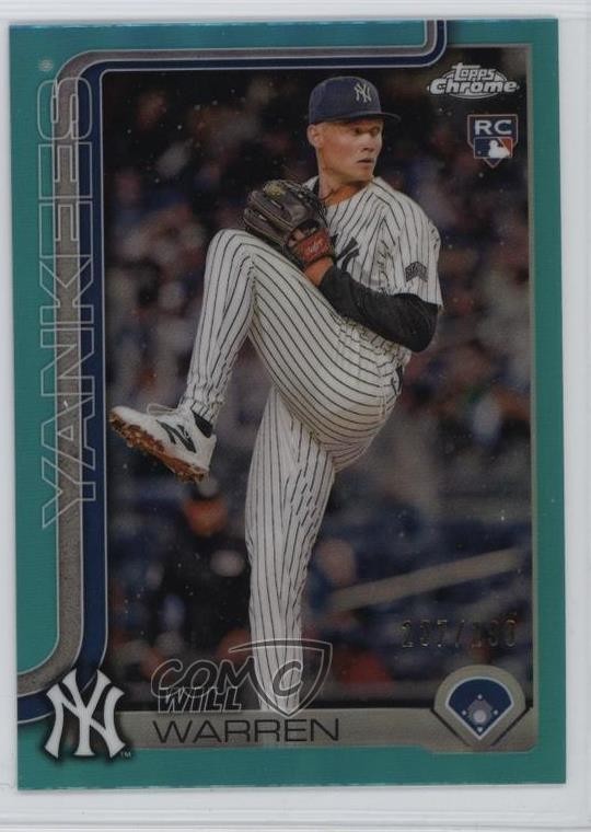 2025 Topps Chrome Teal Refractor 237/299 Will Warren #81 6q5