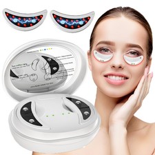 LED Red Light Therapy Device Eye Massager for Dark Circles, Wrinkles  Puffiness