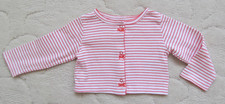 Carter´s - Baby  Feinstrick - Strickjacke Strickweste  Gr. 9 Monate - Rosa Weiß
