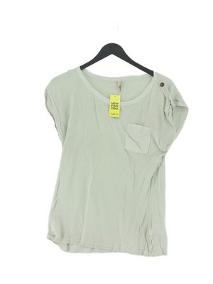 B.Young Damen T-Shirt M Grün 100% Baumwolle Kurzarm Rundhals Basic