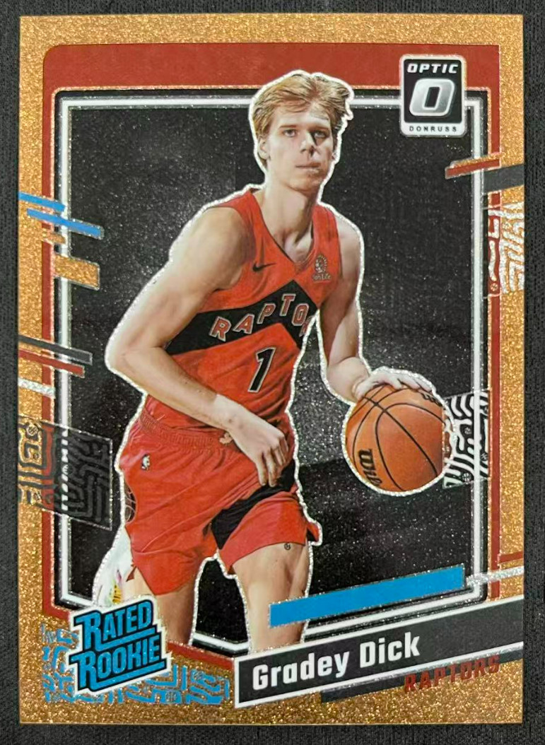 Gradey Dick 2023-24 Panini Donruss Optic 20/99 Bronze Glitter Rated Rookie #212