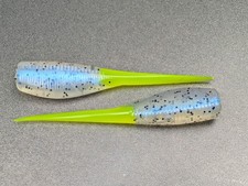 (30) 2" Crappie Slayer Minnow Monkey Milk/Chart Jigs Panfish Soft Plastic Baits