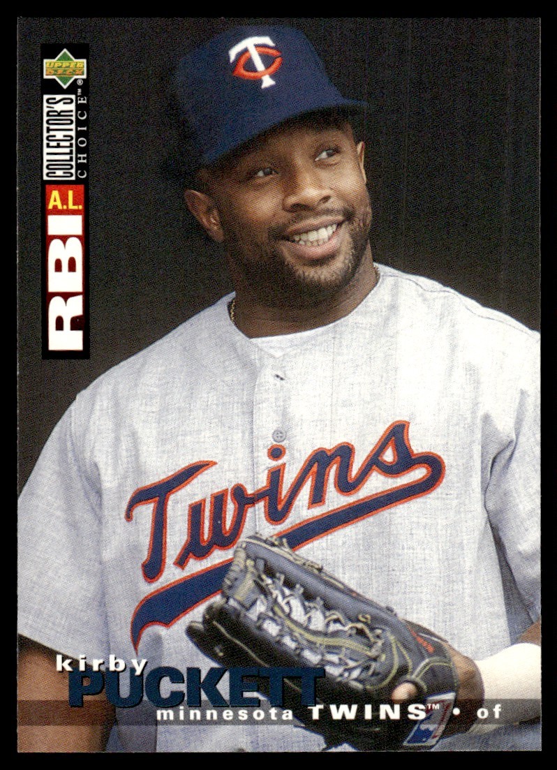 Kirby Puckett #77 Baseball Cards 1995 Collector's Choice trading card — raw and PSA graded price guide