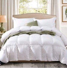 Globon Fluffy Down Comforter King Size Medium Warmth Duvet Insert.