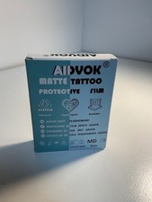 AIDVOK Matte Tattoo Protective Film Box 50 PCS Waterproof Hypoallergenic