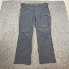Eddie Bauer First Ascent Pants Mens 38x32 Blue Nylon Stretch Hiking Outdoors
