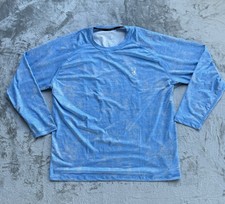 Spyder Swim Men's Long Sleeve Tee Rash Guard Shirt Blue, XL