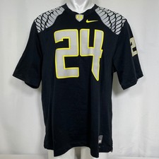 Kenjon Barner #24 Oregon Ducks NCAA Football Nike Black Jersey Men's XL