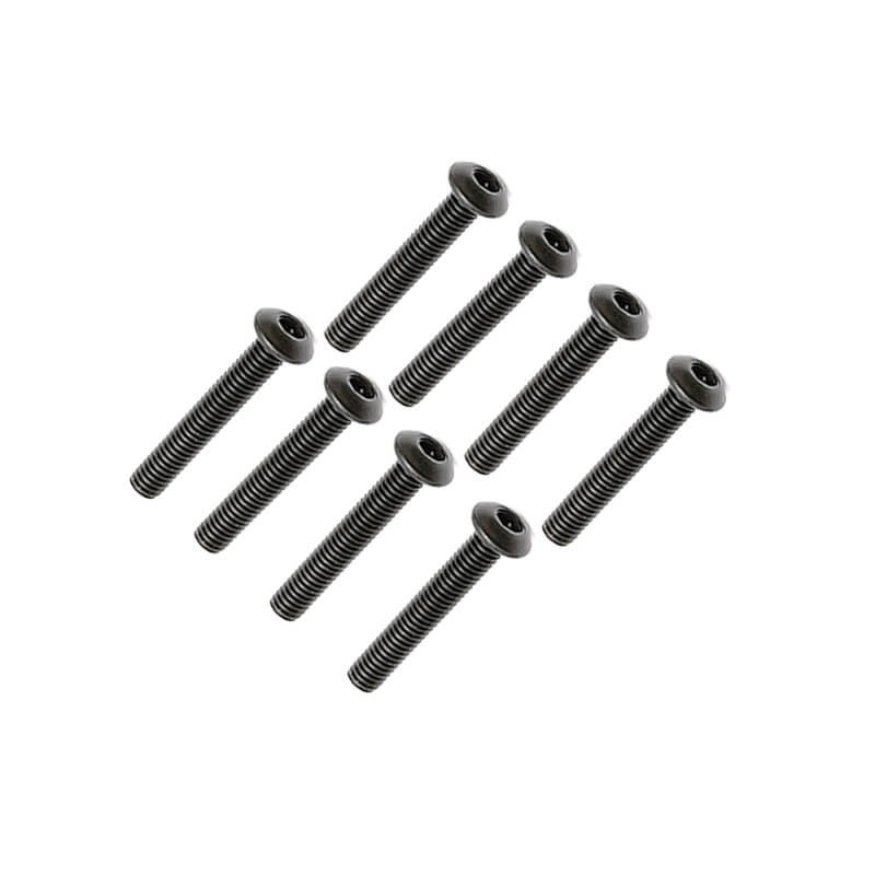 FTX Button Head Hex Screw M3 X 22mm (8pc)